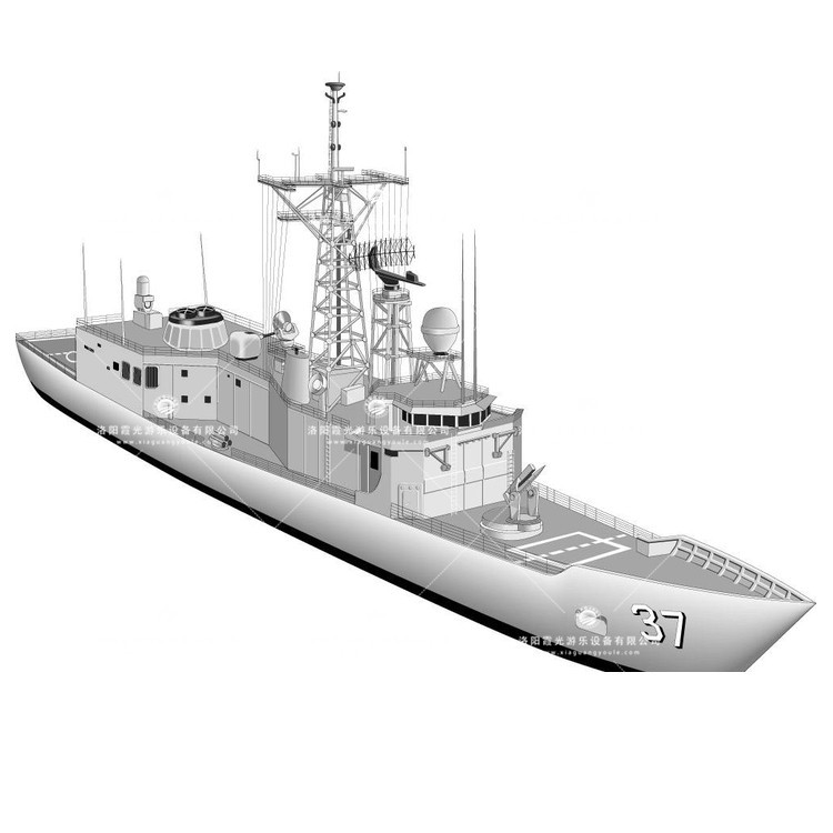 加乐镇充气侦查船模型